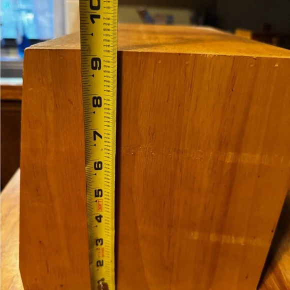 Wooden Bread Box with Apple Design - Picture 9 of 10